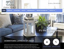Tablet Screenshot of parkplace-apartments.com